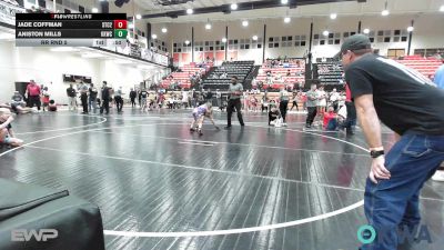 54-58 lbs Rr Rnd 5 - Jade Coffman, Sallisaw Takedown Club 2 vs Aniston Mills, Keystone Kids Wrestling Club