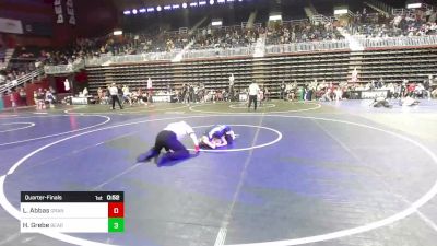 73 lbs Quarterfinal - Landon Abbas, Grandview Wolves WC vs Hunter Grebe, Bear Cave