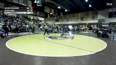 85 lbs Round 2 - Olivia Wara, Elite Force WC vs Jillian Vollhardt, The Valley Wrestling Club