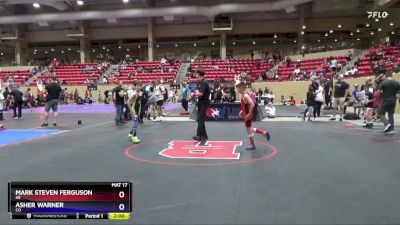 74 lbs Round 3 - Mark Steven Ferguson, NE vs Asher Warner, CO