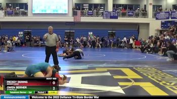 190 lbs Champ. Round 3 - Mickey Dering, Bishop Luers vs Owen Berner, AYERSVILLE