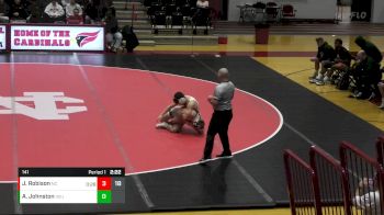 141 lbs Joshua Robison, North Central vs Austin Johnston, Illinois Wesleyan