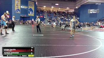 215 lbs Cons. Round 6 - Stosh Zalota, Malvern Prep vs Patrick Donahue, Cape Henlopen