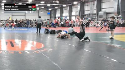 76 lbs Round 4 (1:30pm Friday) - Paeton Miller, POWA vs Blade Pehrson, SELECT, UT