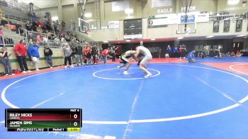 190 lbs Quarterfinal - Riley Hicks, Coweta vs Jamen Sims, HULBERT