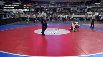 6A 190 lbs Quarterfinal - Jackson Stanford, Gardendale Hs vs Josh Peoples, Southside Gadsden