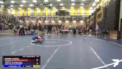 132 lbs Cons. Round 2 - Amare Chavez, Central Iowa Wrestling Club /Team Intensity vs Tegan Slaybaugh, Sebolt Wrestling Academy