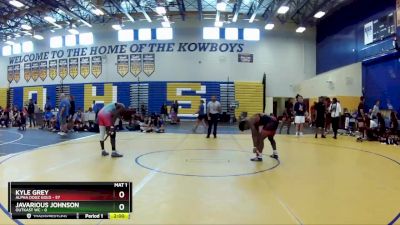 182 lbs Round 2 (8 Team) - Kyle Grey, Alpha Dogz Gold vs Javarious Johnson, OutKast WC