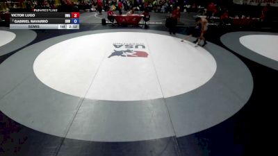 100 lbs Semis - Victor Lugo, Brawley Wrestling Academy vs Gabriel Navarro, Spring Hills Wrestling