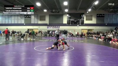 140 lbs Semifinal - Jolee Strohmeyer, Dubuque Senior vs Destiny Hoeppner, Cedar Falls
