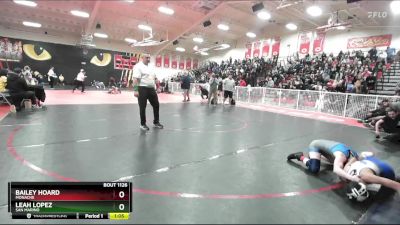 100 lbs Semifinal - Bailey Hoard, Monache vs Leah Lopez, San Marino