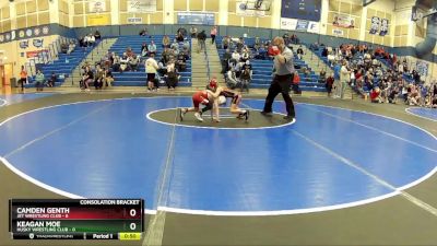 49 lbs Cross Bracket (8 Team) - Camden Genth, Jet Wrestling Club vs Keagan Moe, Husky Wrestling Club