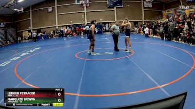 174 lbs Cons. Round 5 - Ledger Petracek, Menlo vs Marquize Brown, Vangaurd