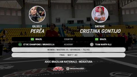 Gilsely Perêa vs Dayane Cristina Gontijo 2025 ADCC Brazilian Nationals