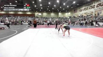 155 lbs Rr Rnd 1 - Peyton Heckman, Fallon Country Boyz vs Bella Winrow, Spanish Springs WC