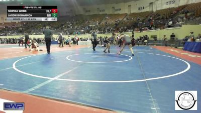 130 lbs Consi Of 16 #2 - Sophia Webb, Sulphur vs Jaxon Bohannon, Elgin Wrestling