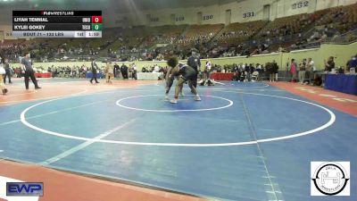 133 lbs Quarterfinal - Liyah Tennial, Union Girls JH vs Kylei Gokey, Tecumseh