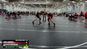 215 lbs Round 4 - Jamil Morrow, Warriors Wrestling Club vs Brennan Breisinger, OMP