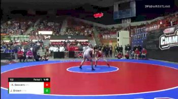 152 lbs Quarterfinal - Keegan Beavers, Rose Hill vs Joel Brown, Ottawa