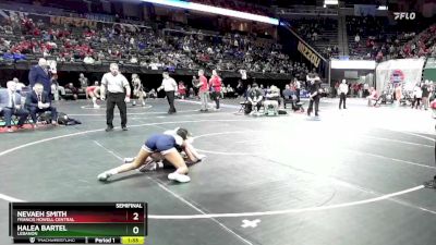 130 Class 2 lbs Semifinal - Nevaeh Smith, Francis Howell Central vs Halea Bartel, Lebanon