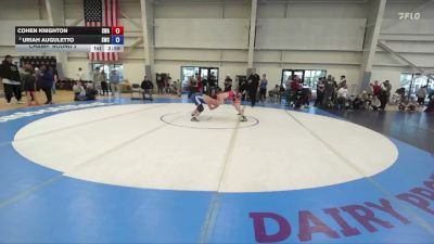 150 lbs Champ. Round 2 - Cohen Knighton, Sanderson Wrestling Academy vs Uriah Auguletto, Syracuse Wrestling Club