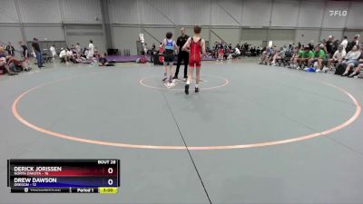 100 lbs Placement Matches (16 Team) - Derick Jorissen, North Dakota vs Drew Dawson, Oregon