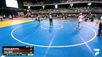 6A 126 lbs Semifinal - Caio Aron, Conroe Woodlands College Park vs Nathan Burchfiel, Rockwall Heath