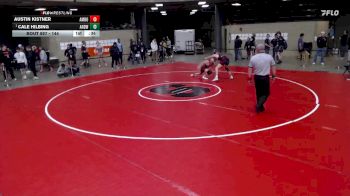 144 lbs Quarterfinal - Cale Hilbing, Unattached vs Austin Kistner, Unattached