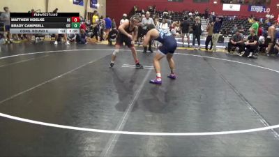 157 lbs Cons. Round 6 - Brady Campbell, The Citadel vs Matthew Hoelke, Newberry College