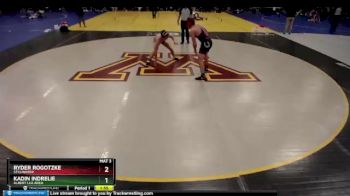 182 lbs Champ. Round 2 - Kadin Indrelie, Albert Lea Area vs Ryder Rogotzke, Stillwater