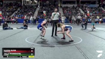 136 lbs 1st Place Match - Alayna Silfer, Manhattan vs Halle Pfannenstiel, Norton