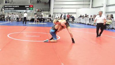 138 lbs Rr Rnd 1 - Matthew Ocampo, Triumph Black - HSB vs Liam Christ, MetroWest United Young Bucks - HSB