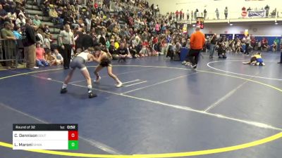 74 lbs Round Of 32 - Cael Dennison, South Fayette vs Luca Maroni, SHWA