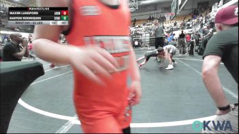 52 lbs Consi Of 8 #2 - Maxim Langford, ARDMORE TAKEDOWN CLUB vs Easton Rodriques, D3 Wrestling Cluib