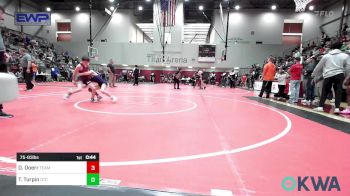 75-83 lbs Rr Rnd 3 - Deacon Doerr, Team Tulsa Wrestling Club vs Tanner Turpin, Owasso Takedown Club