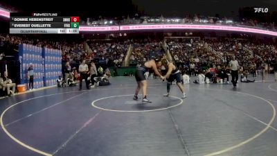 3A 285 lbs Quarterfinal - Donnie Hebenstreit, Smoky Mountain High School vs Everest Ouellette, First Flight High School