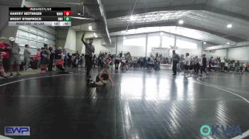 55 lbs Quarterfinal - Harvey Bettinger, Wagoner Takedown Club vs Brody Steeprock, Bartlesville Wrestling Club