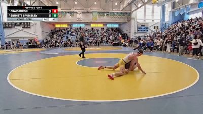 165 lbs Cons. Semi - Bennett Brumbley, Sussex Tech H S vs Craig Dixon, Caesar Rodney H S