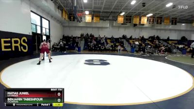 175 lbs Champ. Round 1 - Benjamin Tabeshpour, Calabasas vs Matias Juniel, La Canada