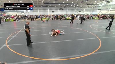 100 lbs Quarterfinal - Natalie Lippstreu, Unattached vs Cate Cays, Unattached