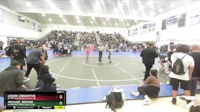 70 lbs Round 3 - Michael Roman, Warriors Wrestling Club vs Jaxon Crisantos, OC RTC/Fountain Valley HS