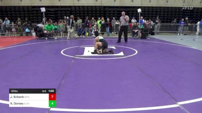 93 lbs Round Of 16 - Jaxson Schank, Bristol vs Kayden Dorsey, Elkview