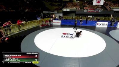 70 lbs Champ. Round 1 - Landyn Kelly, Granite Wrestling Club vs Princeton Nunn, California