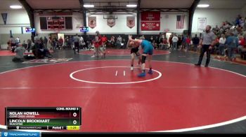 132 lbs Cons. Round 3 - Nolan Howell, Clear Creek-Amana vs Lincoln Brookhart, Muscatine