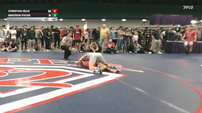 144 lbs Consi Of 8 #2 - Christian Jelle, MN vs Grayson Fuchs, MI