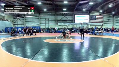 110 lbs Quarterfinal - Ashlynn Kavanagh, Douglas vs Raylynn Woods, Virgin Valley