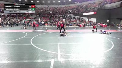 75 lbs Champ. Round 2 - Lexi Jankowski, Marathon vs Leanna Luebker, SBS