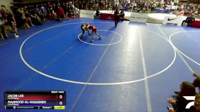 92 lbs Champ. Round 1 - Jacob Lee, California vs Mahmood Al-Hasasneh, California