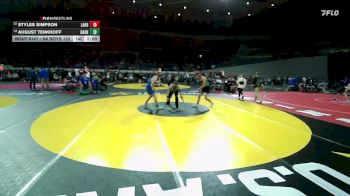 6A Boys 132 lbs Champ. Round 2 - Styles Simpson, Lakeridge Boys vs August Tenkhoff, Grant Boys