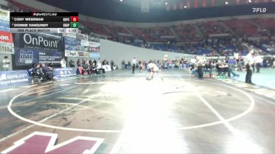 2A/1A Boys 113 3rd Place Match - Cody Weseman, Grant Union / Prairie City Boys vs Donnie VanGundy, Knappa Boys